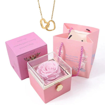 Colar Personalizado com Rosa Eterna - For Lovers
