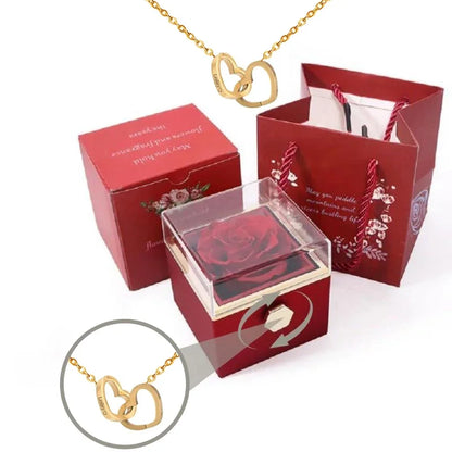Colar Personalizado com Rosa Eterna - For Lovers